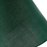 Levaillant Koyu Yeşil Konik Abajur Şapka – Zarif ve Modern, Üst 22 cm / Alt 40 cm Çap