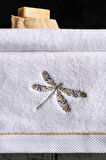 Lavender Fly El Ve Banyo Havlu Seti (50*80 2 ADET / 80*160 1 ADET) %100 Pamuk.