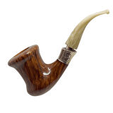 Luigi Viprati 4 Yonca Silver 925 9mm. Filtreli Akrilik Saplı Pipo 203280