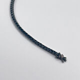 Onix Taşlı Siyah Rodajlı Su Yolu Gümüş Bileklik - 3MM - LVRBLK07