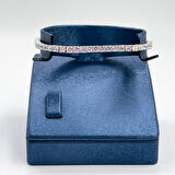 Pırlanta Montür Su Yolu Gümüş Bileklik - 3MM