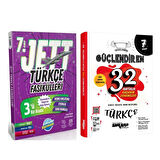 Ünlüler Yayınları 7. Sınıf Türkçe JETT Soru Fasikülleri ve Ankara Yayıncılık Deneme Seti 2 Kitap