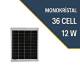 LEXRON 12W MONOKRISTAL GÜNEŞ PANELİ
