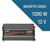 Inges - LEXRON 12 VOLT 1200 WATT Modifiye Sinüs İnverter İnvertör