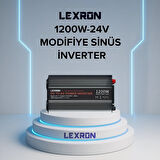 Lexron - İnges 24 Volt 1200 Watt Modifiye Sinüs İnverter - 220 volt çevirici
