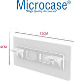 Microcase Güçlü Plastik Yapışkanlı Şeffaf Banyo Mutfak Dolap Raf Tutacağı Destek Aparatı  2 Adet AL5034