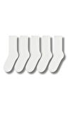Kadın Beyaz Pamuklu Soket Çorap 5’li Paket