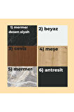 Linea Raflı Duvara Monte Havluluk Siyah Metal Meşe Raf