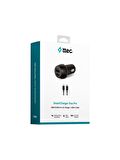 ttec 32w Çift Çıkışlı Hızlı Araç Şarj ve Type-C to Type-C Kablo