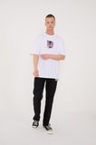 Charlie Chaplin Siyah-Beyaz Nakışlı Unisex T-shirt