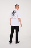 Charlie Chaplin Siyah-Beyaz Nakışlı Unisex T-shirt