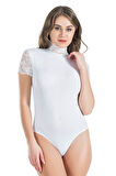 Dantelli Balıkçı Yaka Kadın Body 330