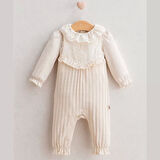 Lenaca Baby Soft Flower Salopet  Ekru