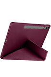 Samsung Uyumlu Galaxy X610 Tab S9 FE Plus 12.4 Kılıf Kalemlikli Mars Tablet Kılıfı - Mor