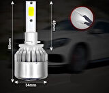 H27 Şimşek Etkili Led Xenon 6000K Beyaz