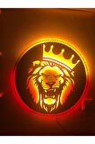 Aslan Led Işıklı Tablo
