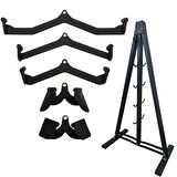 Cable Crossover / Calisma İstasyonu Mag Grip Fitness Aparat Seti 5'li Standli