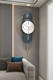 E X C L U S I V E Milano Time (LACİVERT LAKE) - Quartz Mekanizmalı (40X80CM) Metal Duvar Saati