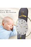 E X C L U S I V E Milano Time (LACİVERT LAKE) - Quartz Mekanizmalı (40X80CM) Metal Duvar Saati