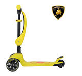 Lisanslı L5 2in1 Katlanabilir Oturaklı Işıklı 3 Tekerlekli Çocuk Scooter Sarı