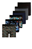 Erkek Boxer 6'li Paketler %95 Pamuk - Premium Collection