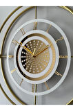 Gold - VALENCİA Exclusive - ( Kablosuz PİLLİ LED ) - Chakra Dizayn - Metal (mobilya) Duvar Saati