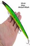 18 cm 24 gr.Lazer Turna Rapala,Levrek Rapala ,,Sahte Lures Yapay Yem