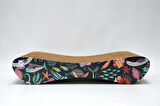 Dekoratif Karton Kedi Tırmalama Kanepesi (43x24x8,5 cm) - Small - Okyanus Desen