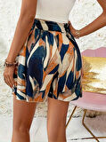 Livizmir Moda Kadın Beli Lastikli Bol Paça Mini Sandy Short