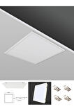Gömme Led Armatur, Alçıpen Tavan 60x60 Led Panel, Sıva Üstü 60watt Led Panel, Beyaz Işık 6500k-beyaz