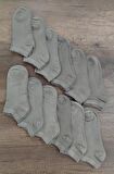 Unisex 12 Çift Yazlık Kaliteli Bambu Patik Çorap Dikişsiz