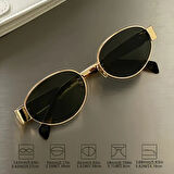 Lenty Gold/Green 55 Olivier Philippe Polarize Güneş Gözlüğü