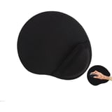 Lexroo LN-2053 Large Boy Siyah Ergonomik Suya Dayanıklı Agrı Kesicili Bileklikli Mouse Pad