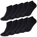 Anthony Jackson 10'lu Kutu BAMBU Premium Dikişsiz Bay - Bayan Sneaker Çorap (LUKAS, 43-46)