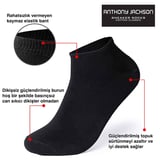 Anthony Jackson 10'lu Kutu BAMBU Premium Dikişsiz Bay - Bayan Sneaker Çorap (LUKAS, 43-46)