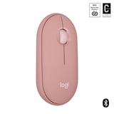 Logitech M350s Pebble Mouse 2 İnce Bluetooth Kablosuz Mouse, Taşınabilir, Hafif