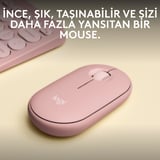 Logitech M350s Pebble Mouse 2 İnce Bluetooth Kablosuz Mouse, Taşınabilir, Hafif