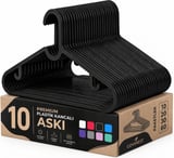 Coverest 10 Adet Slim Plastik Elbise Askısı