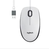 Logitech M100 USB Kablolu Mouse, PC, Mac, Dizüstü Bilgisayar ile Uyumlu, 1000 DPI Optik İzleme