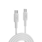 Juo 60W USB Type-C to Type-C Silikon Hızlı Şarj ve Data Kablosu Beyaz 2 Metre