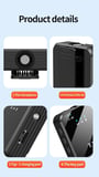 Coverzone Kablosuz Yaka Mikrofonu Tekli Mikrofon iPhone 15 16 17 ile Uyumlu TYPE-C/Lightning Portlu