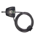 Master Lock Anahtarlı Siyah Python Bisiklet Kilidi, Ayarlanabilir Metal Kablo Kilidi