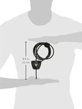 Master Lock Anahtarlı Siyah Python Bisiklet Kilidi, Ayarlanabilir Metal Kablo Kilidi