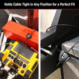 Master Lock Anahtarlı Siyah Python Bisiklet Kilidi, Ayarlanabilir Metal Kablo Kilidi