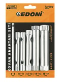 Edoni Kovan Anahtar Seti, 6 Parça, Ergonomik El Tutamağı, Dayanıklı Çelik Malzeme