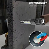 Profesyonel Ultra Güçlü Şarj Edilebilir El Feneri 14 cm