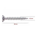 Sunta Vidası 4,0x60 Çinko 50 Adet