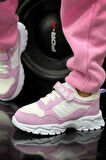 Lastikli Cırtlı Yumuşak Esnek Hafif Nefes Alabilen Unisex File Çocuk Sneaker Spor Ayakkabı