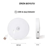 Şarjlı Sensörlü Gece Led Lambası Egonex ( Lisinya )