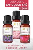 Pudra, Lavanta, Amber Romantik Uçucu Yağ Buhurdanlık Esansı Oda Kokusu Esansiyel Yağ Buhur Yağı 10ML